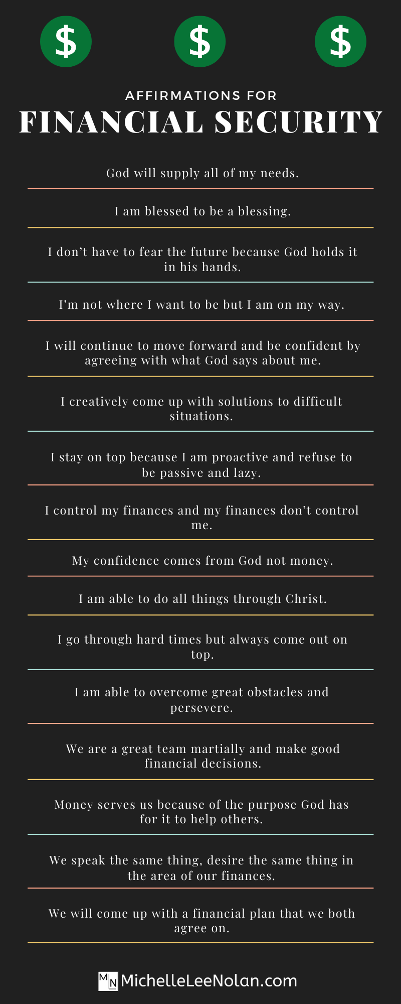 Beat financial insecurity with these positive affirmations
